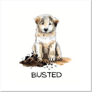 BUSTED Puppy Posters and Art